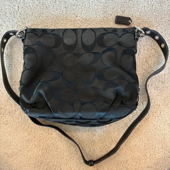 Coach Shoulder Bag Soho Jacquard Signature Duffle Black - Picture 5 of 15